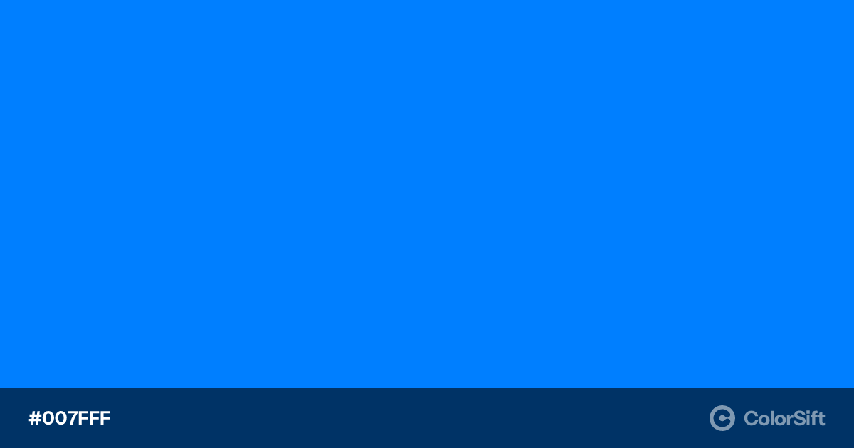 #007fff - ColorSift - The Color Toolbox